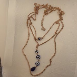 Evil Eye multiple layer Necklace
